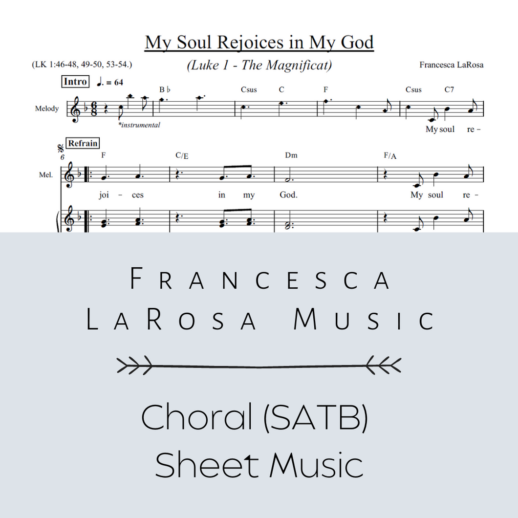 Luke 1 - My Soul Rejoices in My God (Choir SATB Metered Verses)