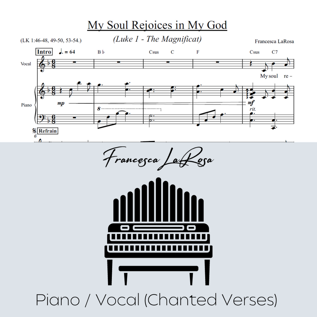 Luke 1 - My Soul Rejoices in My God (Piano / Vocal Chanted Verses)