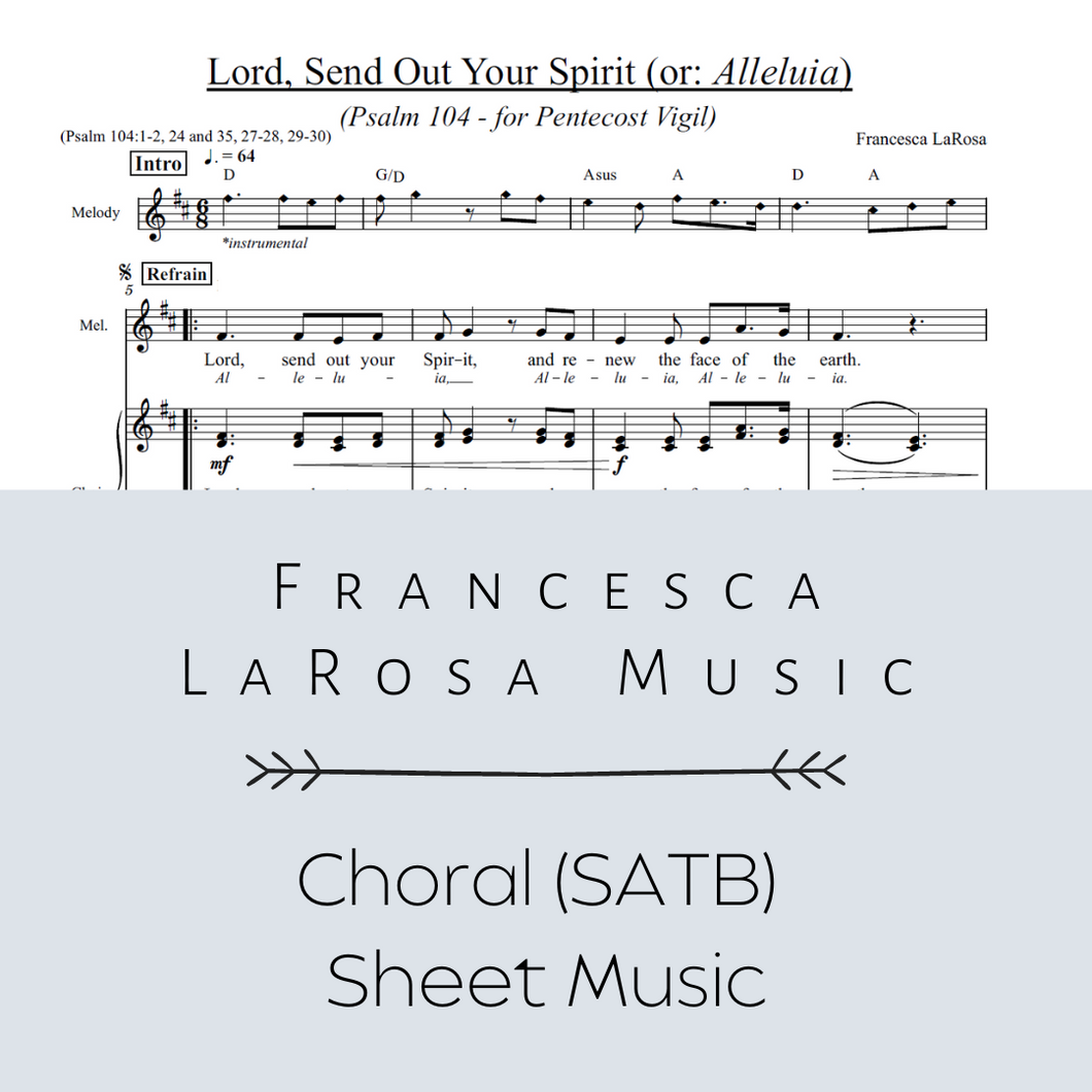 Psalm 104 - Lord, Send Out Your Spirit (for Pentecost Vigil) (Choir SATB Metered Verses)