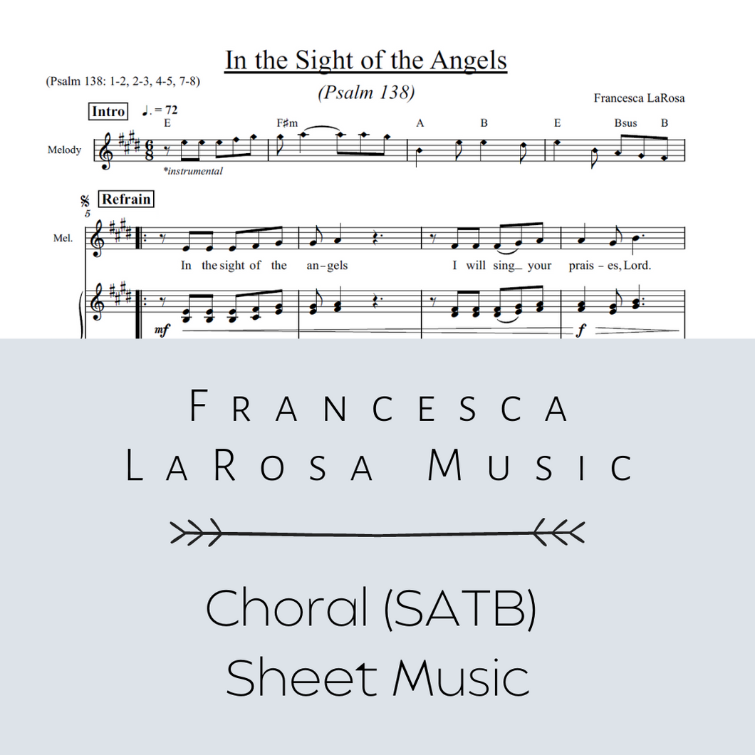 Psalm 138 - In the Sight of the Angels (Choir SATB Metered Verses)
