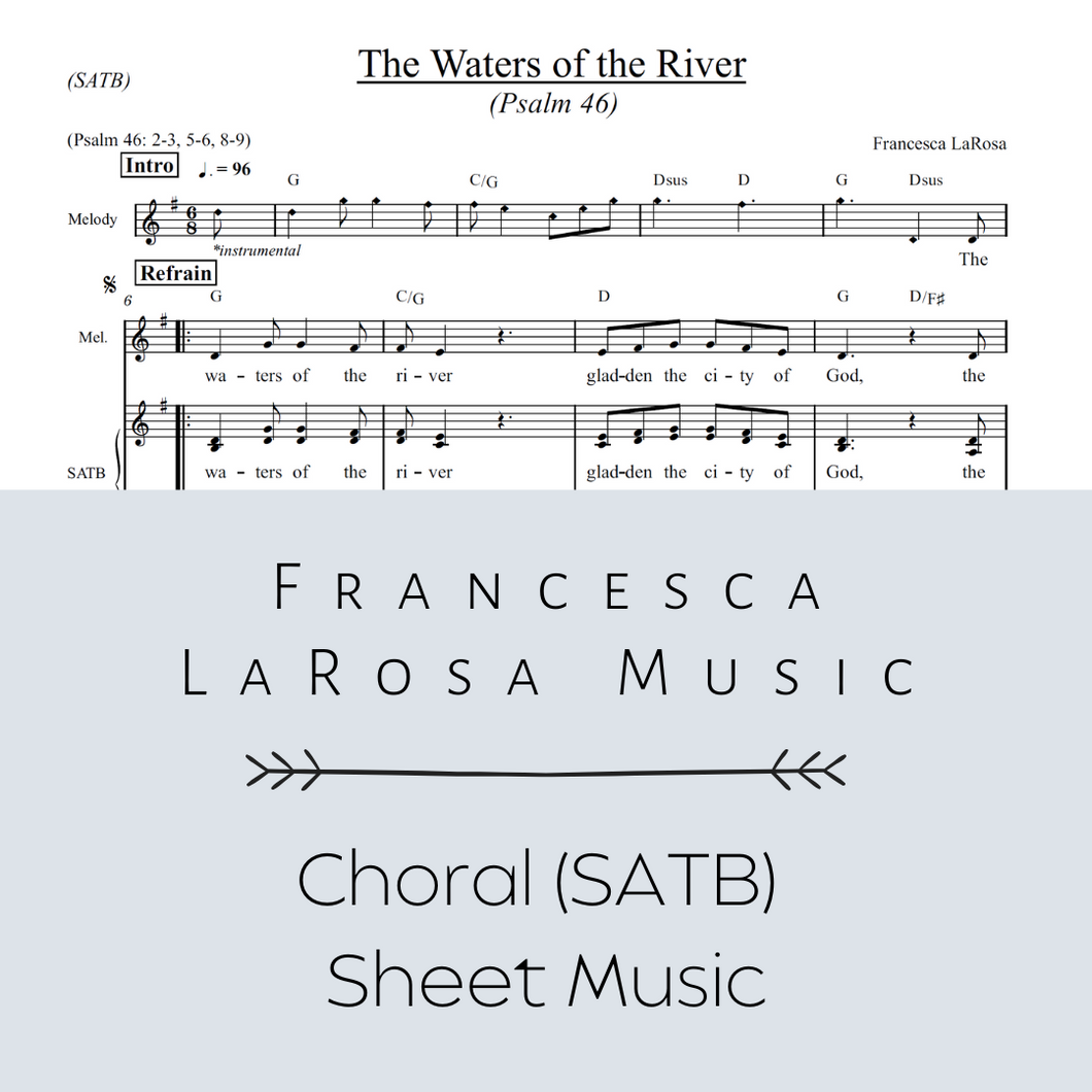 Psalm 46 - The Waters of the River (Choir SATB Metered Verses)