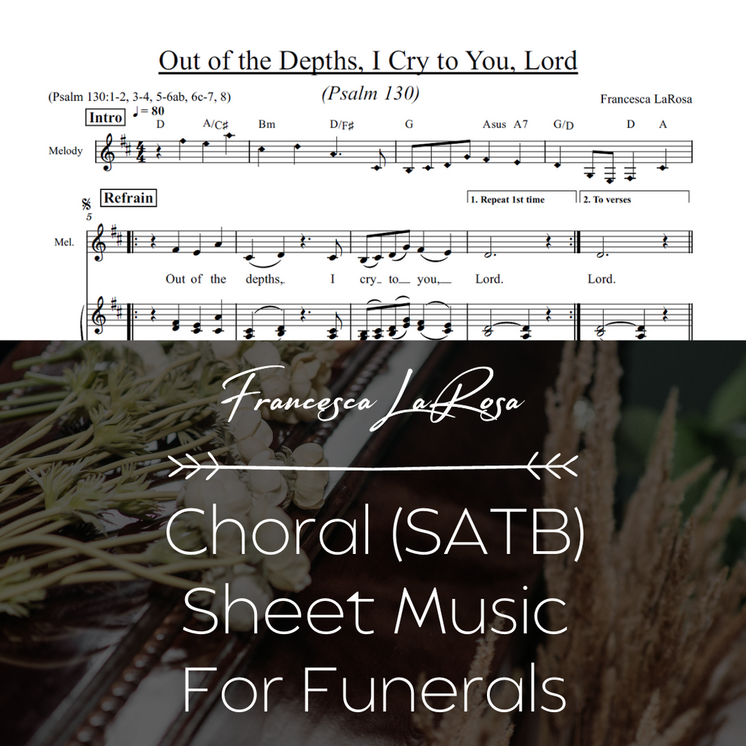 Psalm 130 - Out of the Depths, I Cry to You, Lord (For Funerals) (Choir SATB Metered Verses)