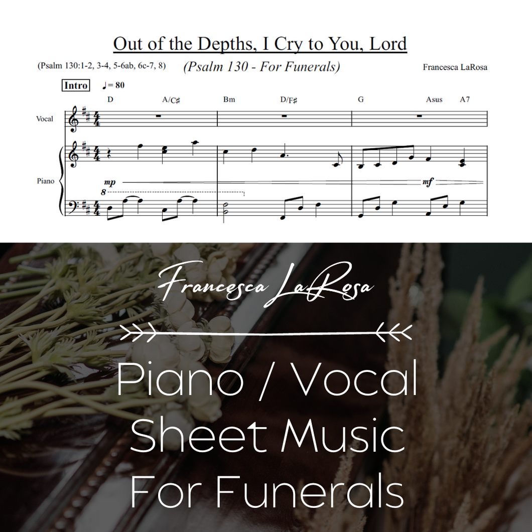 Psalm 130 - Out of the Depths, I Cry to You, Lord (For Funerals) (Piano / Vocal Metered Verses)