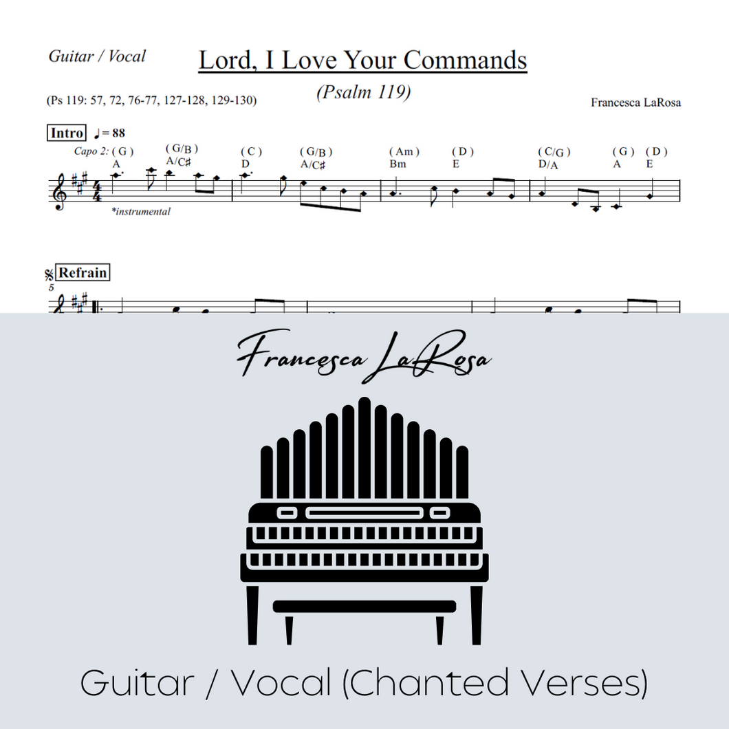 Psalm 119 - Lord, I Love Your Commands (Guitar / Vocal Chanted Verses)