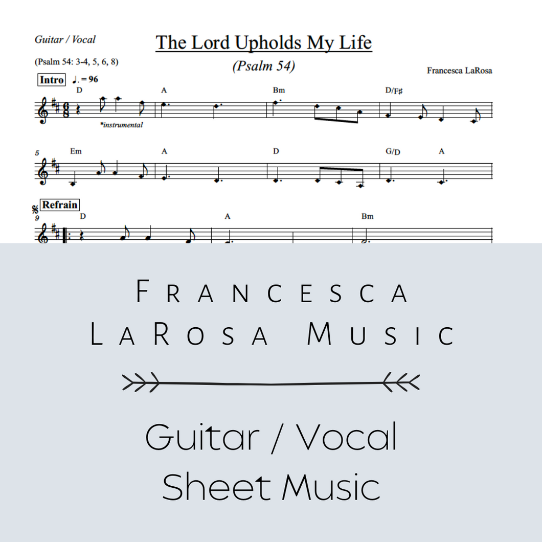 Psalm 54 - The Lord Upholds My Life (Guitar / Vocal Metered Verses)