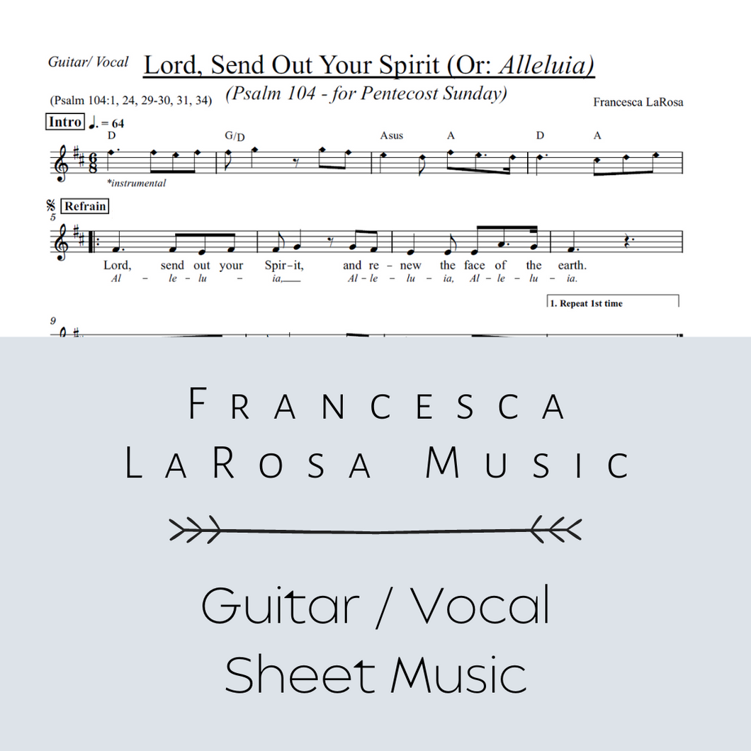 Psalm 104 - Lord, Send Out Your Spirit (for Pentecost Sunday - Guitar / Vocal Metered Verses)