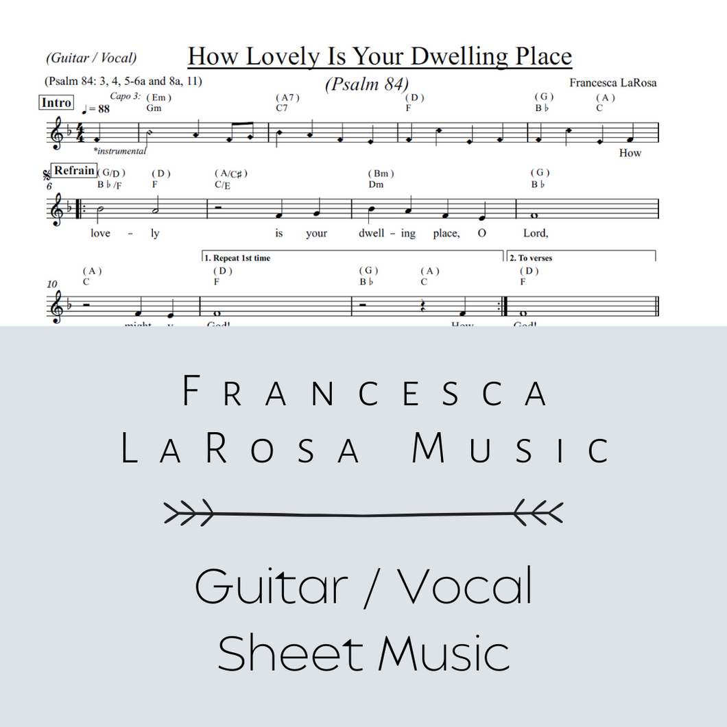 Psalm 84 - How Lovely Is Your Dwelling Place (Guitar / Vocal Metered)