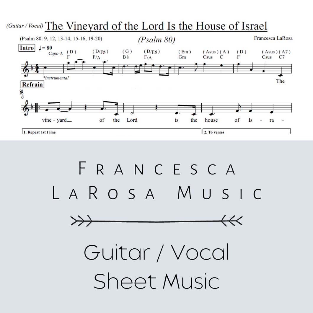 Psalm 80 - The Vineyard of the Lord (Guitar / Vocal Metered Verses)
