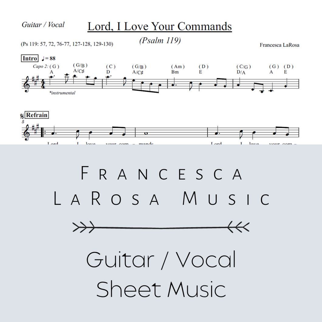 Psalm 119 - Lord, I Love Your Commands (Guitar / Vocal Metered Verses)