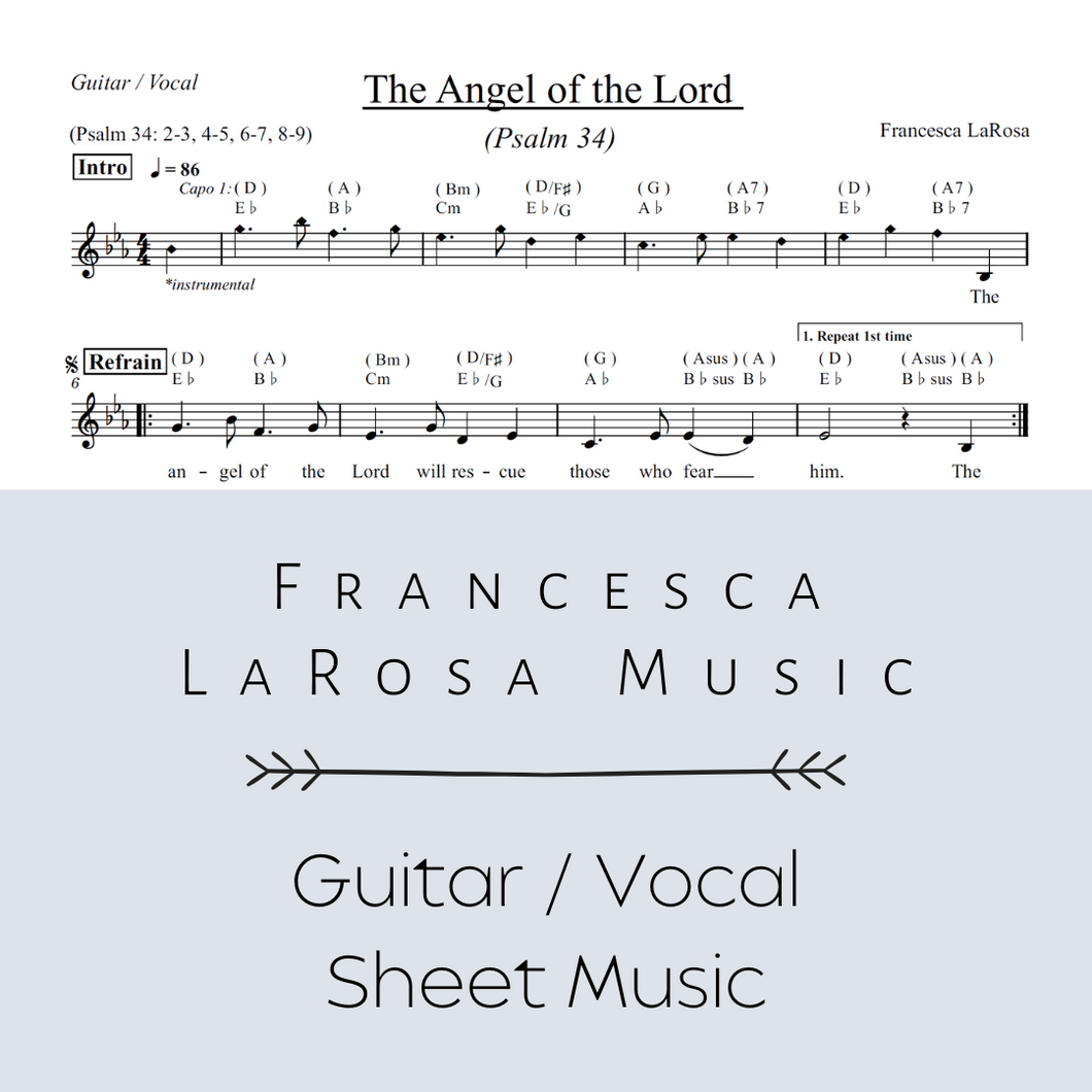 Psalm 34 - The Angel of the Lord (Guitar / Vocal Metered Verses)