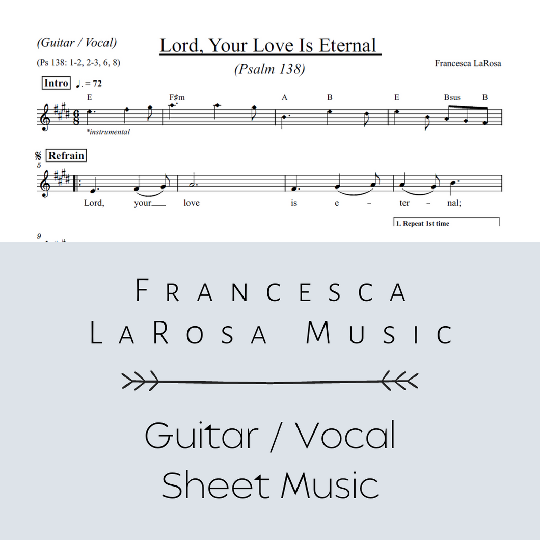 Psalm 138 - Lord, Your Love Is Eternal (Guitar / Vocal Metered Verses)