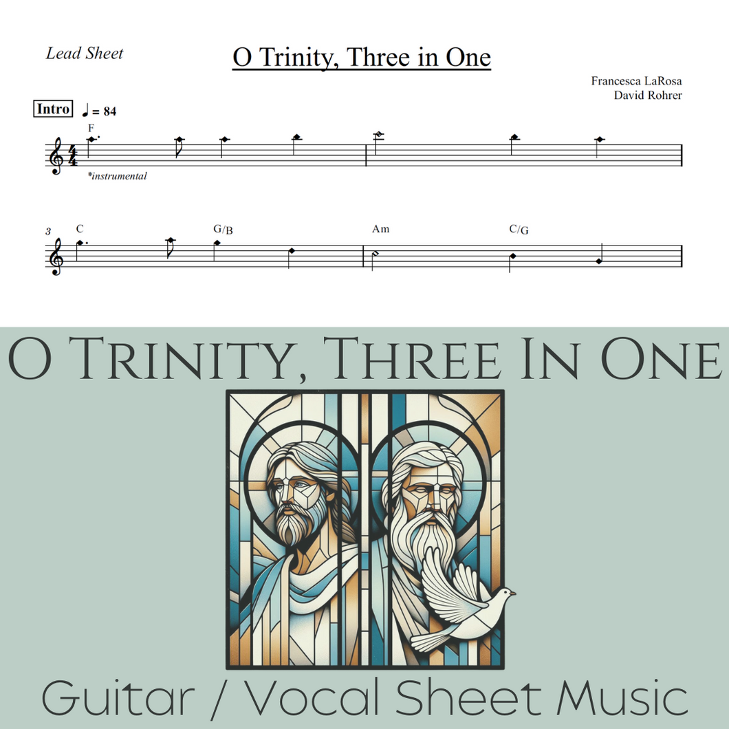 O Trinity, Three In One - (Guitar / Vocal)