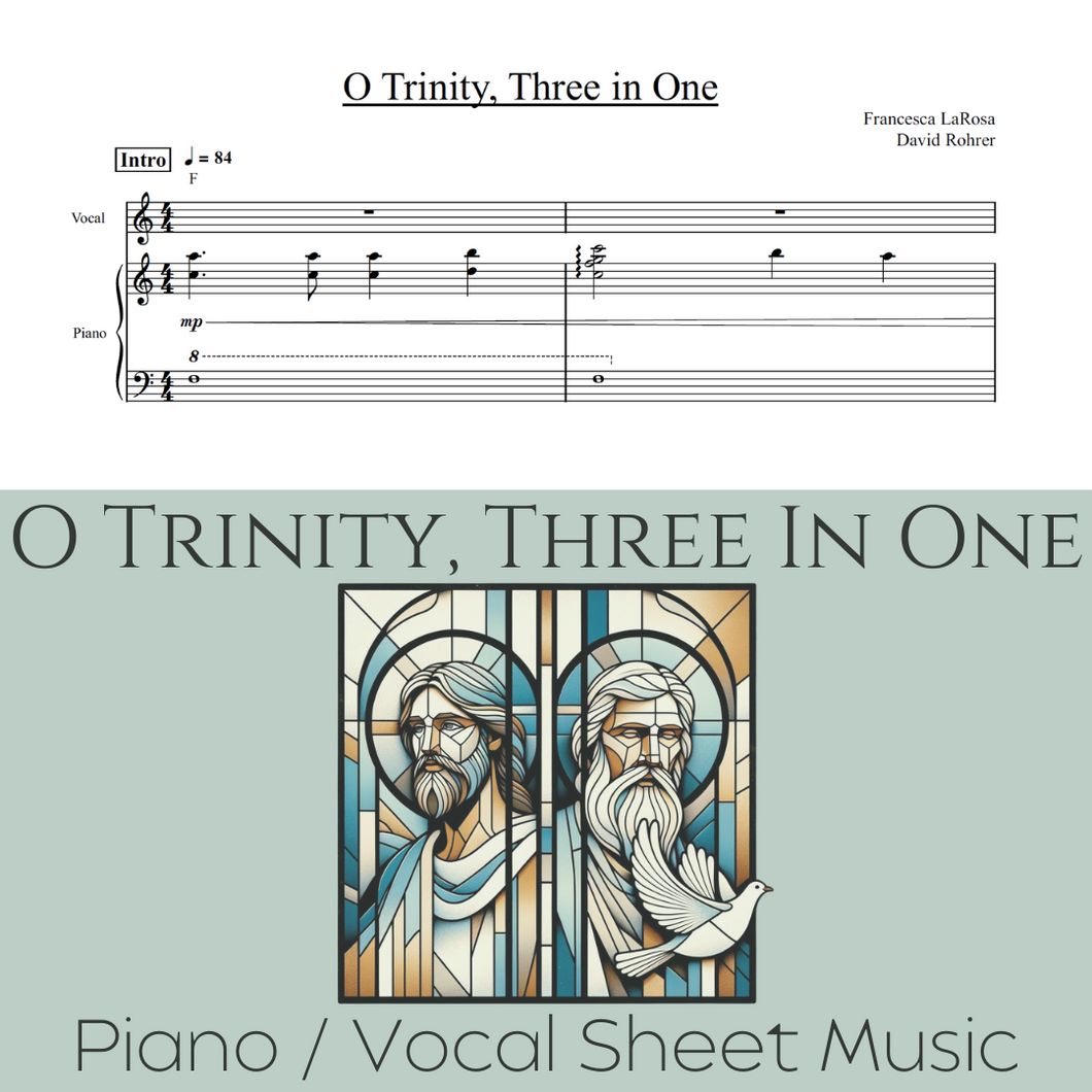 O Trinity, Three In One - (Piano / Vocal)