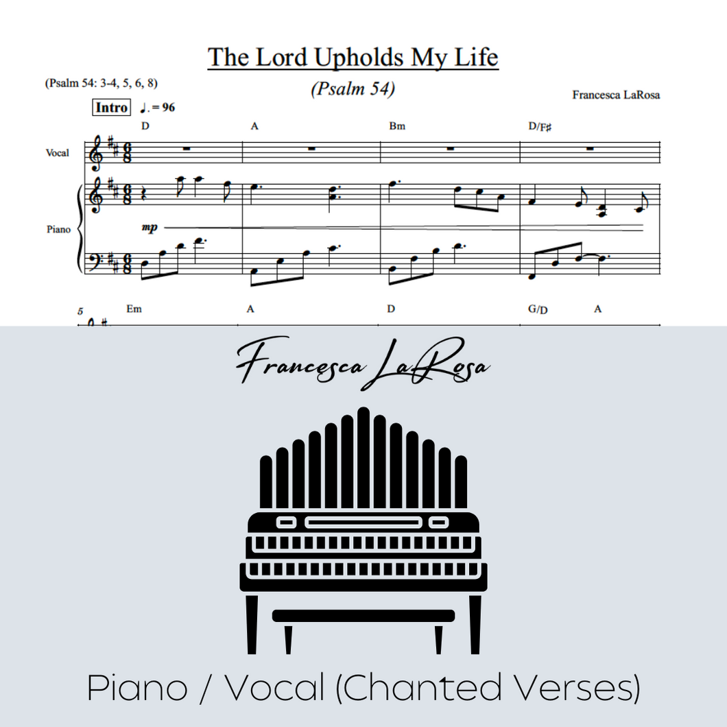 Psalm 54 - The Lord Upholds My Life (Piano / Vocal Chanted Verses)