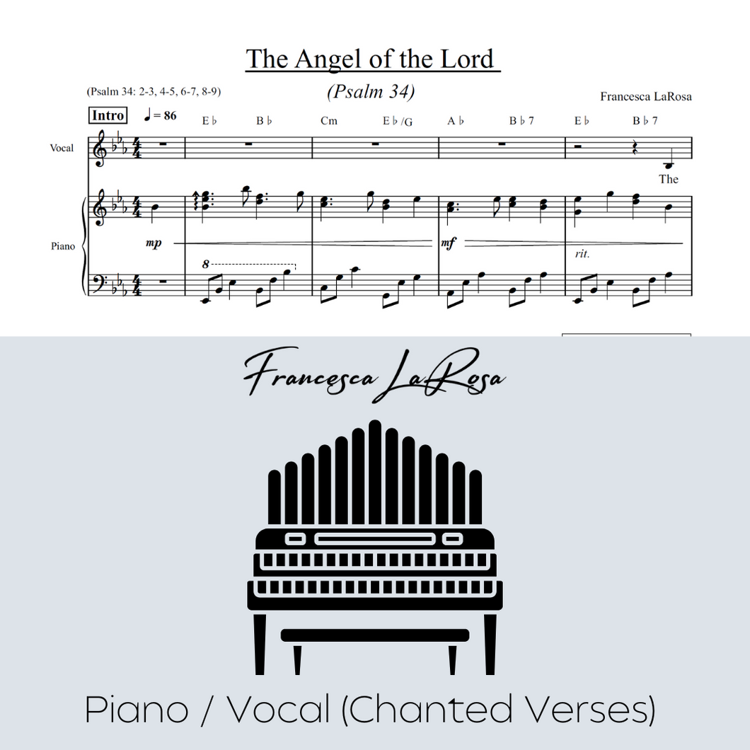 Psalm 34 - The Angel of the Lord (Piano / Vocal Chanted Verses)