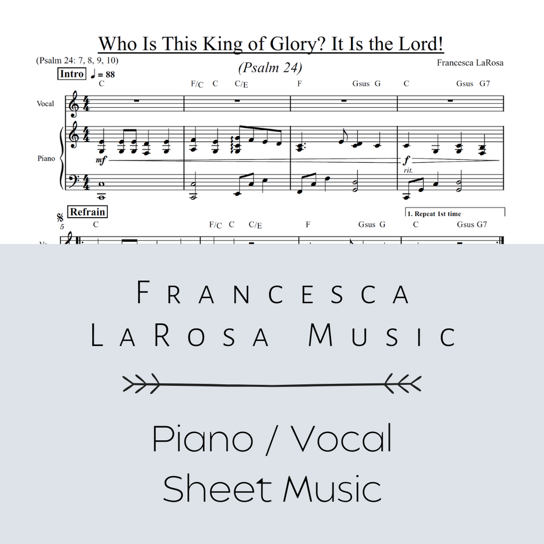 Psalm 24 - Who Is This King of Glory (Piano / Vocal Metered Verses)