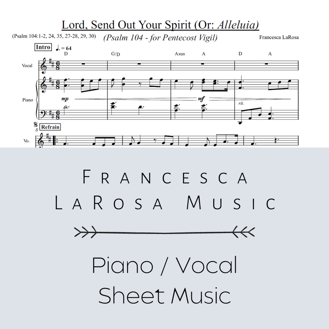 Psalm 104 - Lord, Send Out Your Spirit (for Pentecost Vigil) (Piano / Vocal Metered Verses)