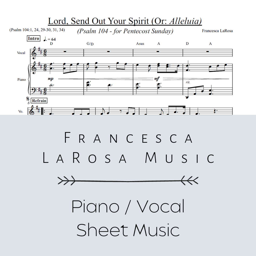Psalm 104 - Lord, Send Out Your Spirit (for Pentecost Sunday - Piano / Vocal Metered Verses)