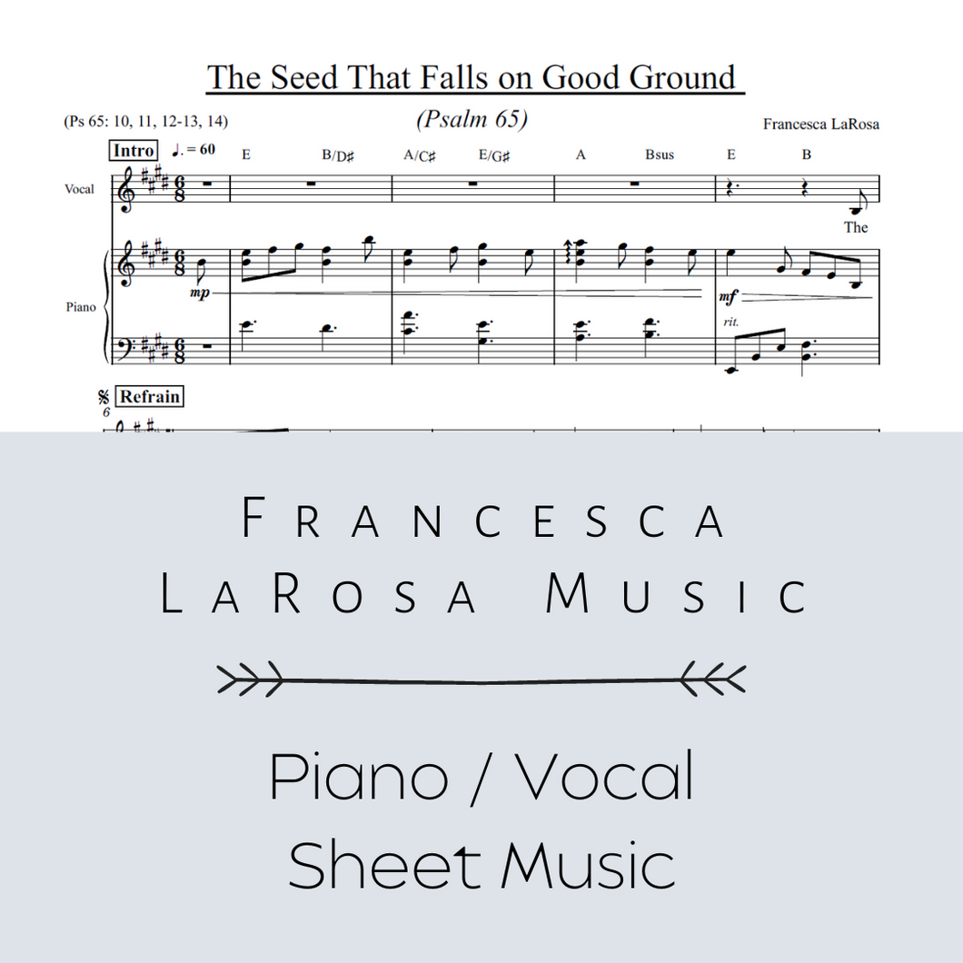 Psalm 65 - The Seed That Falls on Good Ground (Piano / Vocal Metered Verses)