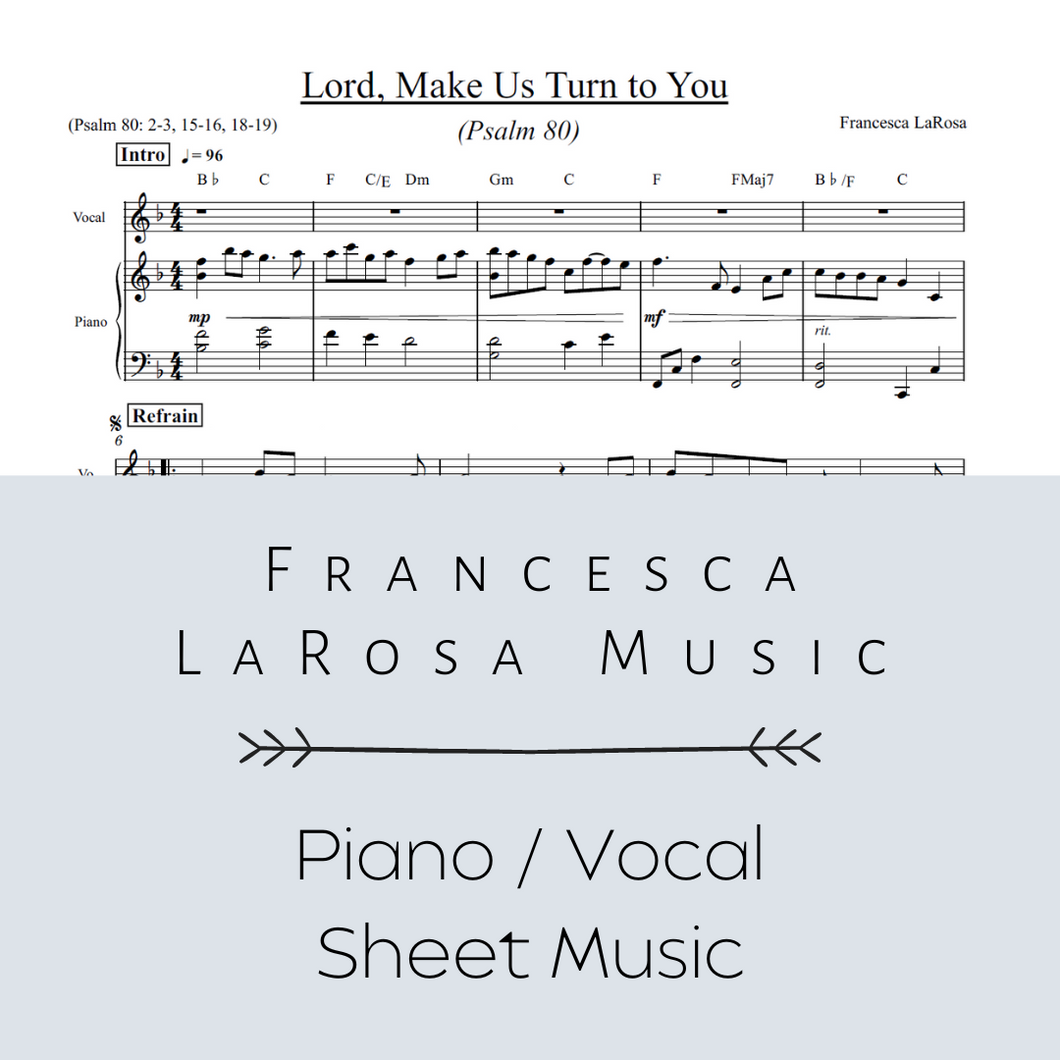 Psalm 80 - Lord, Make Us Turn To You (Piano / Vocal Metered Verses)