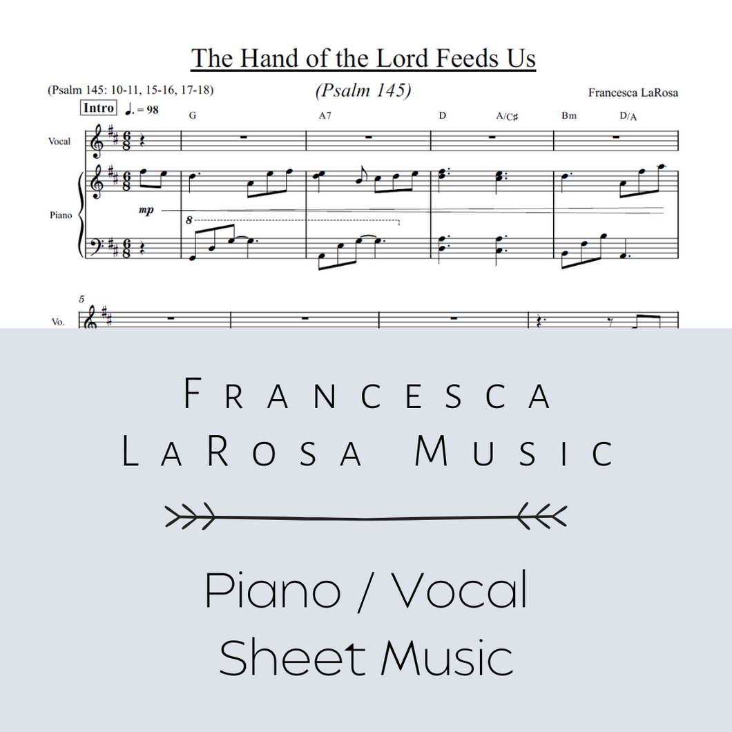 Psalm 145 - The Hand of the Lord Feeds Us (Piano / Vocal Metered Verses)