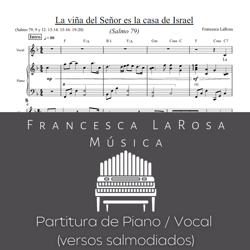 Salmo 79 - La viña del Señor (Piano / Vocal Chanted Verses)