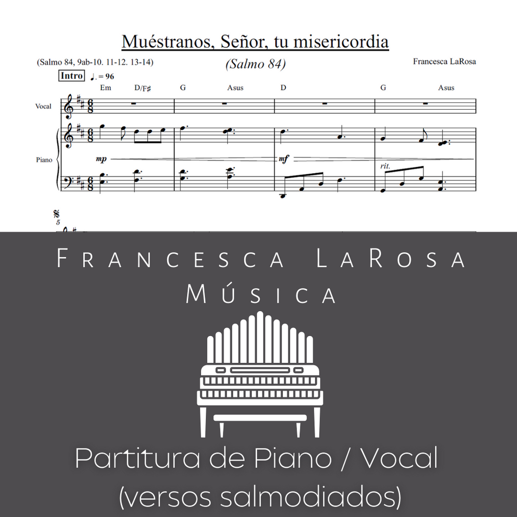 Salmo 84 - Muéstranos, Señor, tu misericordia (Piano / Vocal Chanted Verses)
