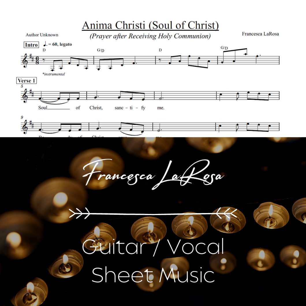 Anima Christi (English) (Guitar / Vocal)