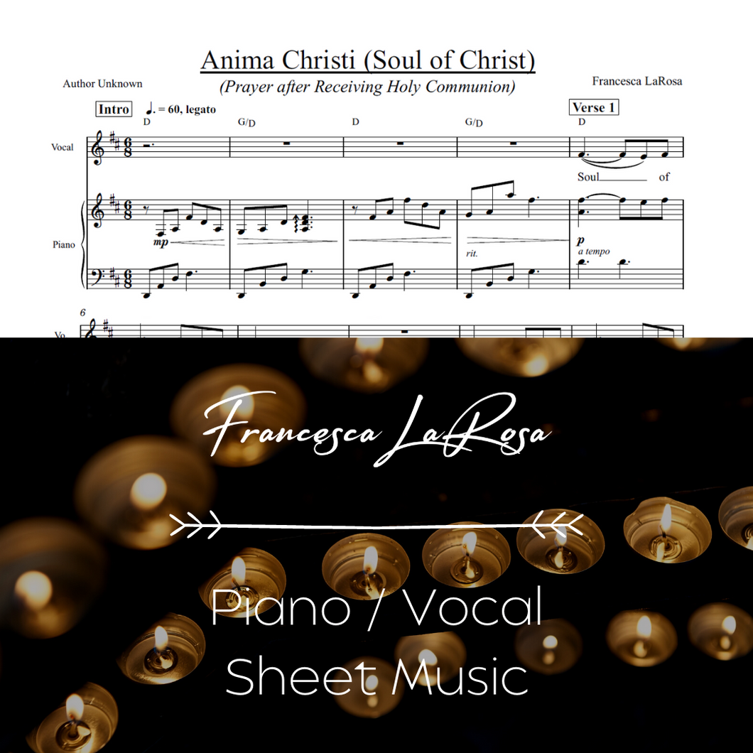 Anima Christi (English) (Piano / Vocal)
