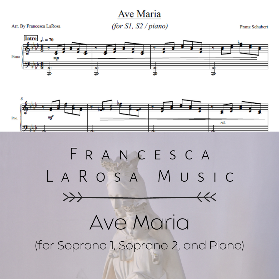 Ave Maria (2-Part S1, S2 / Piano)