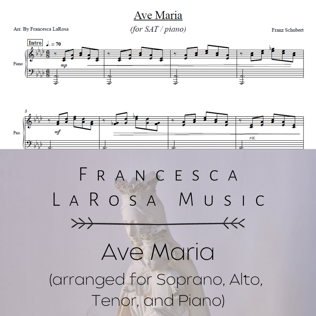 Ave Maria (3-Part SAT / Piano)