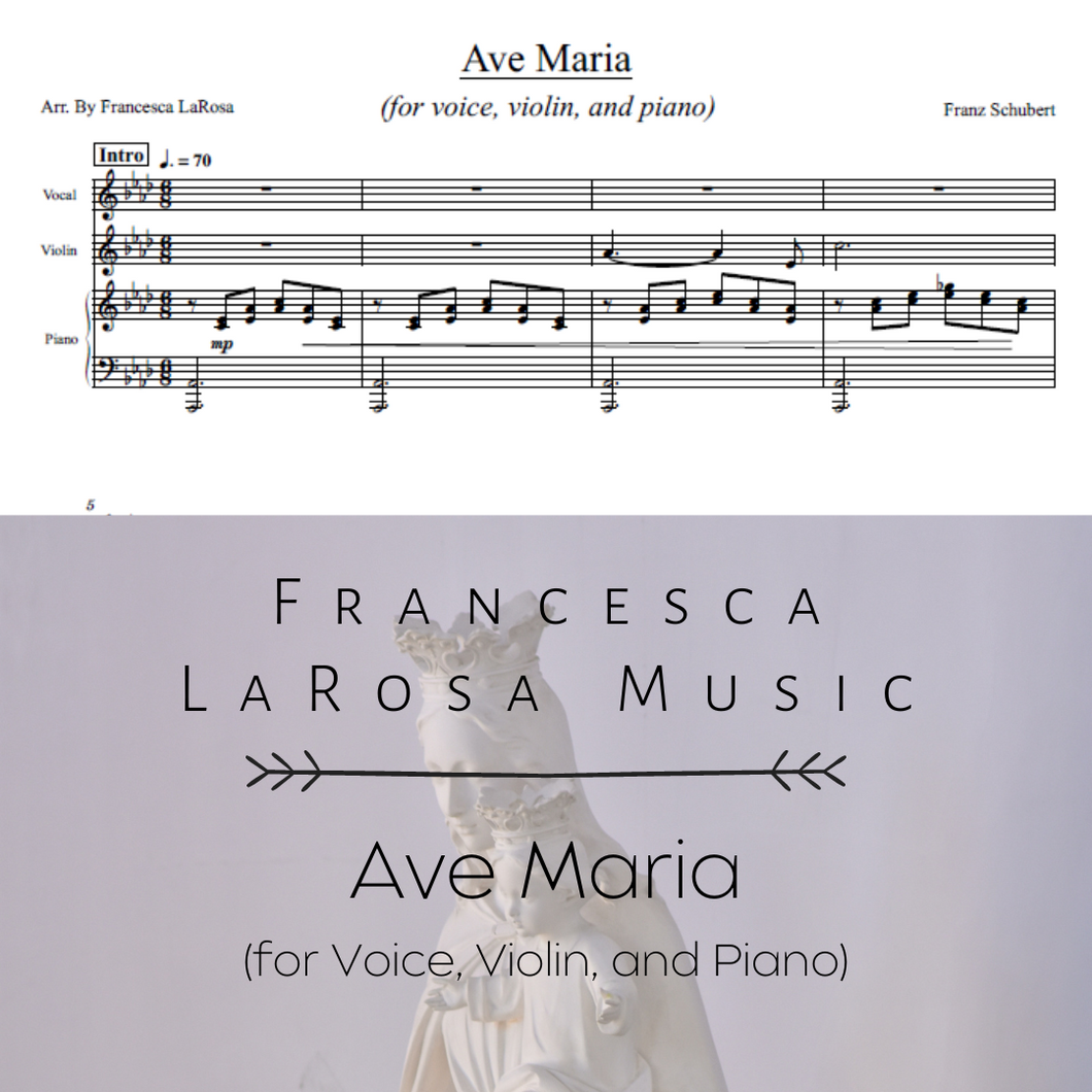 Ave Maria (For Voice, Violin, and Piano)