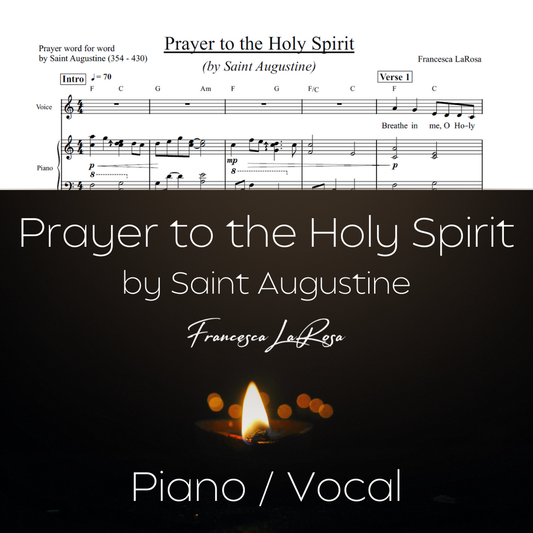 Prayer to the Holy Spirit by Saint Augustine (Piano / Vocal)