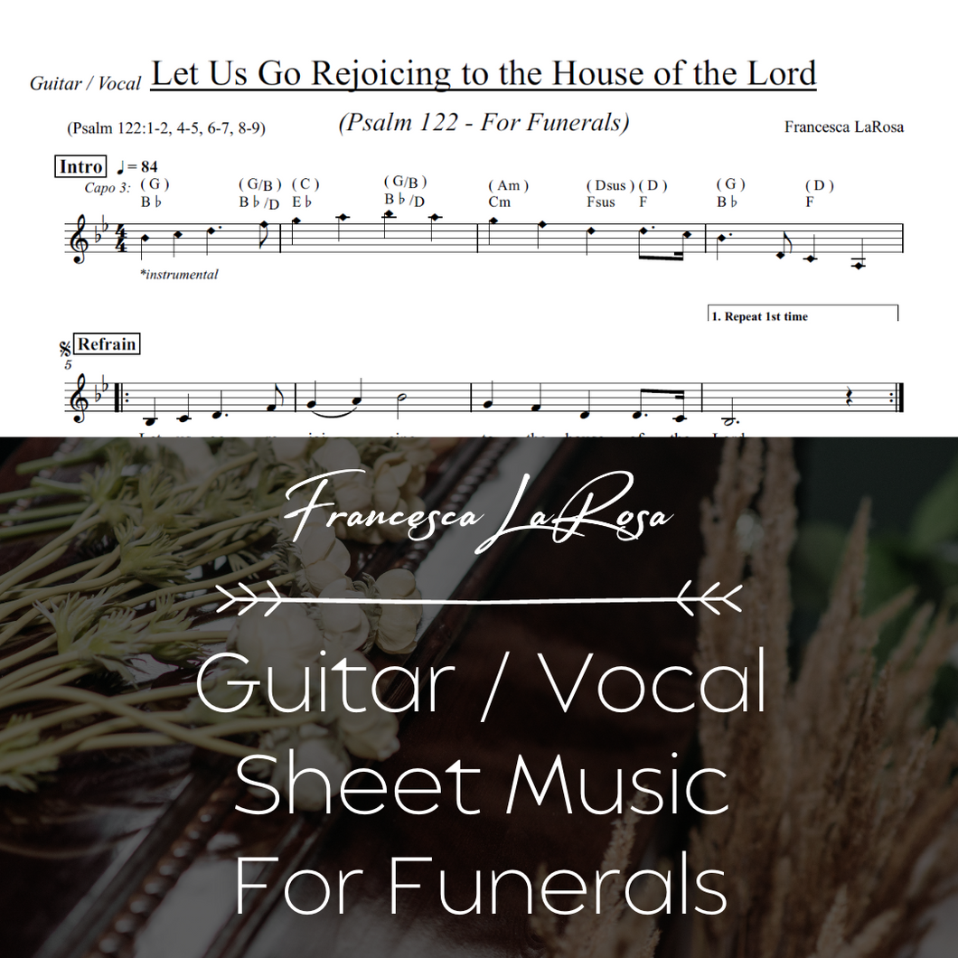 Psalm 122 - Let Us Go Rejoicing (For Funerals) (Guitar / Vocal Metered Verses)