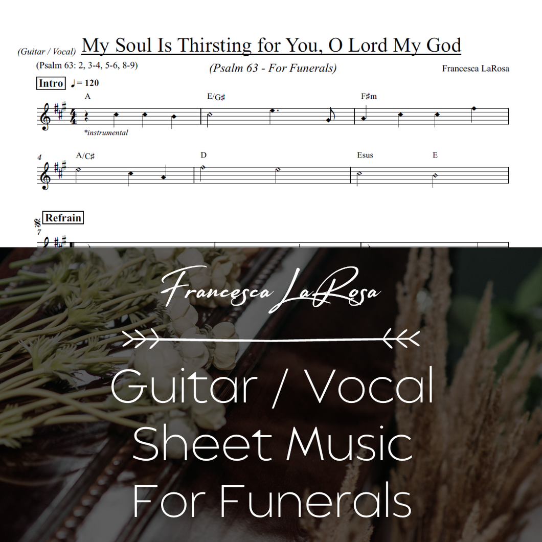 Psalm 63 - My Soul Is Thirsting (For Funerals) (Guitar / Vocal Metered Verses)