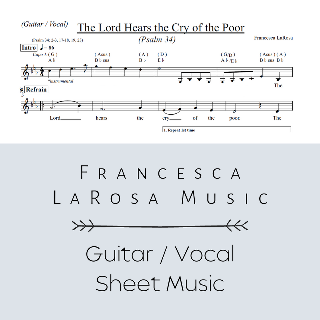 Psalm 34 - The Lord Hears the Cry of the Poor (Guitar / Vocal Metered Verses)