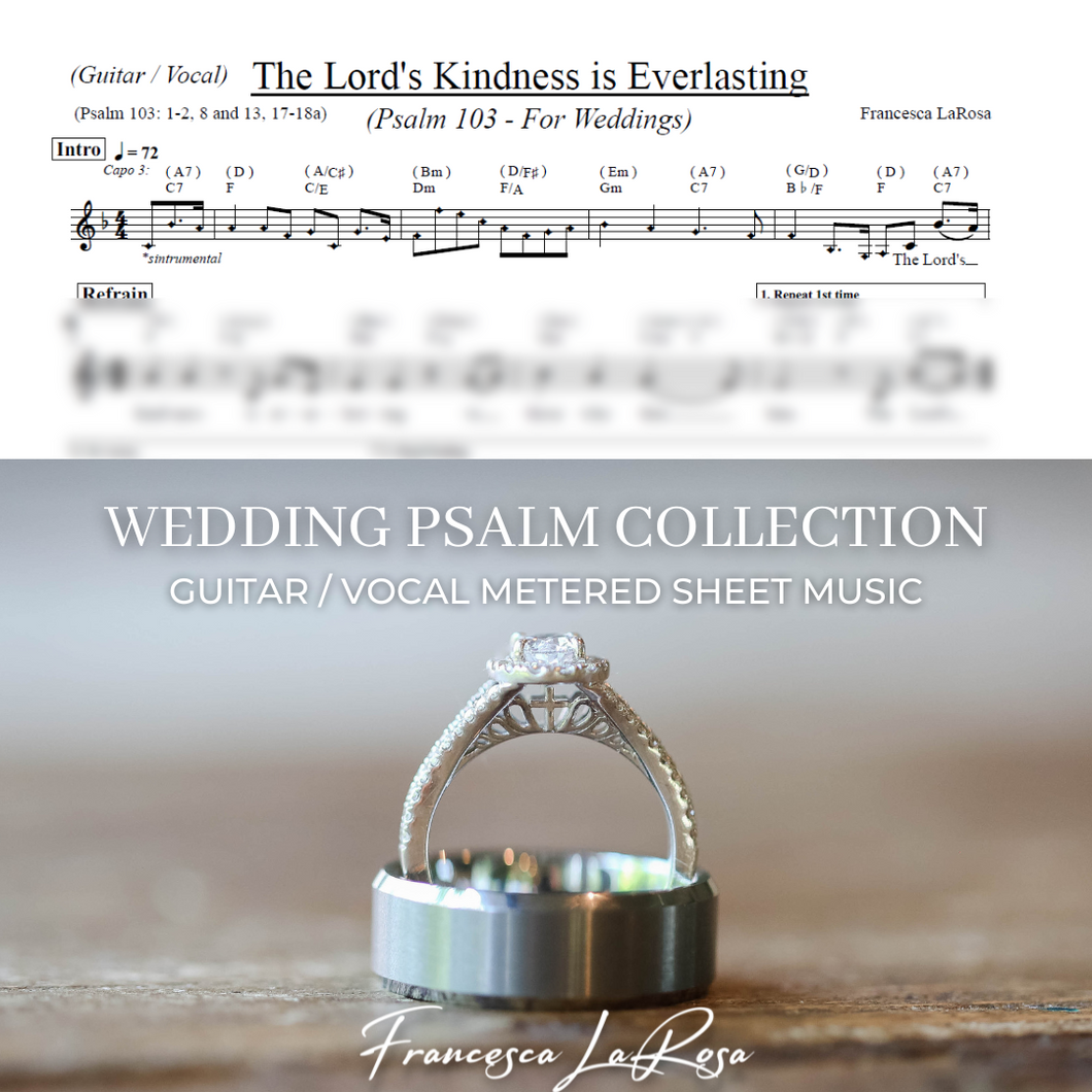 Psalm 103 - The Lord’s Kindness Is Everlasting (Guitar / Vocal Metered Verses) (Wedding Version)