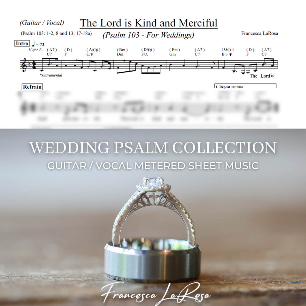 Psalm 103 - The Lord Is Kind and Merciful (Guitar / Vocal Metered Verses) (Wedding Version)