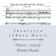 Psalm 146 - Praise The Lord, My Soul! (Piano / Vocal Metered Verses)
