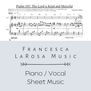 Psalm 103 - The Lord is Kind and Merciful (Piano / Vocal Metered Verses)