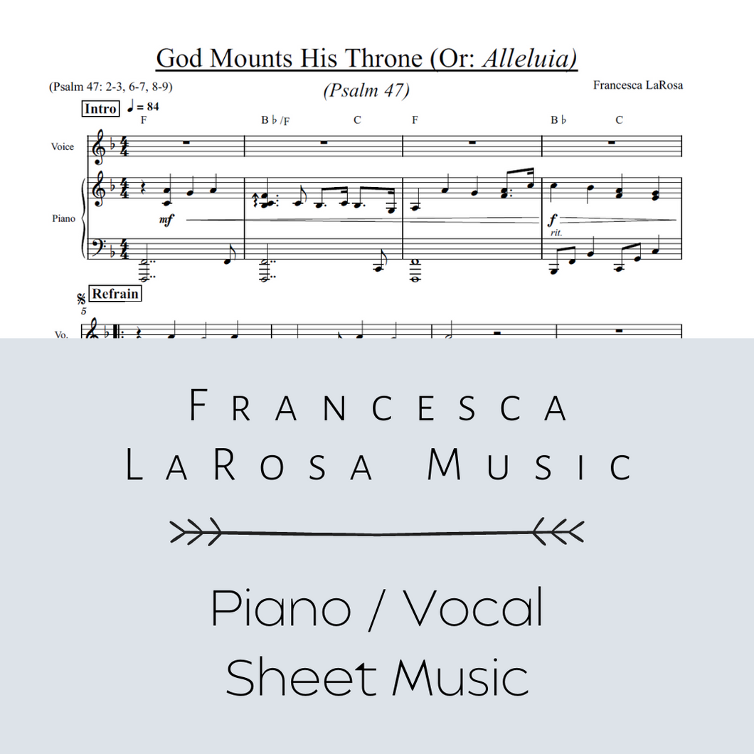 Psalm 47 - God Mounts His Throne (Piano / Vocal Metered Verses)