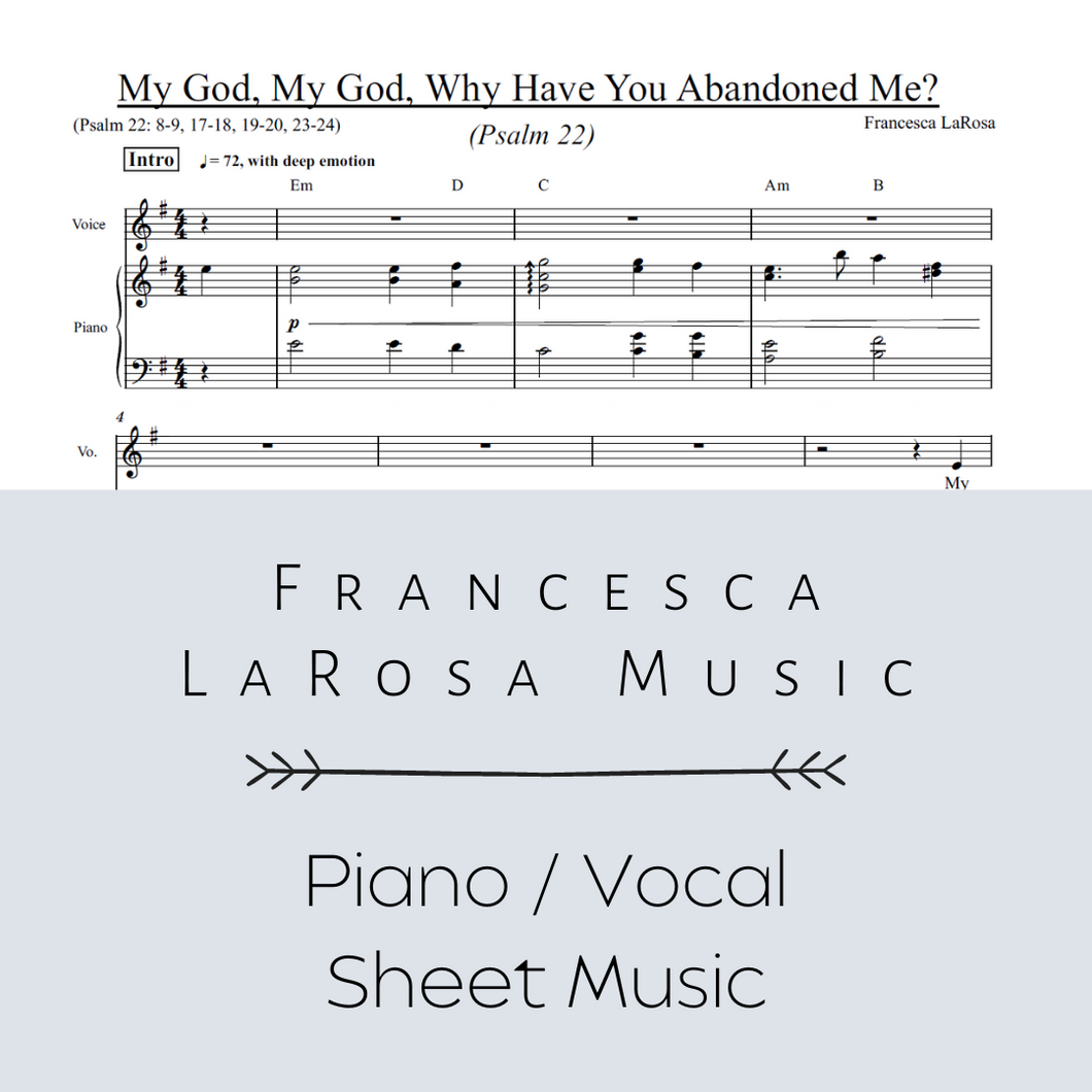 Psalm 22 - My God, My God Why Have You Abandoned Me? (Piano / Vocal Metered Verses)