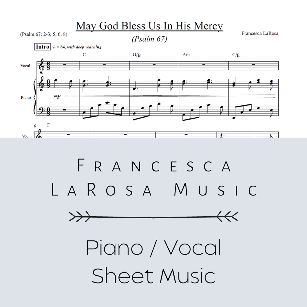 Psalm 67 - May God Bless Us In His Mercy (Piano / Vocal Metered Verses)