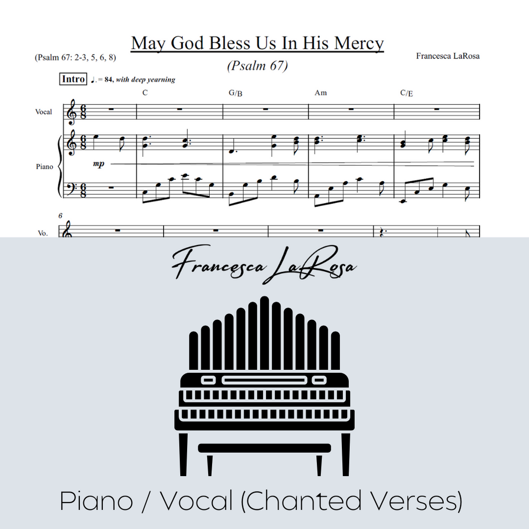 Psalm 67 - May God Bless Us in His Mercy (Piano / Vocal Chanted Verses)