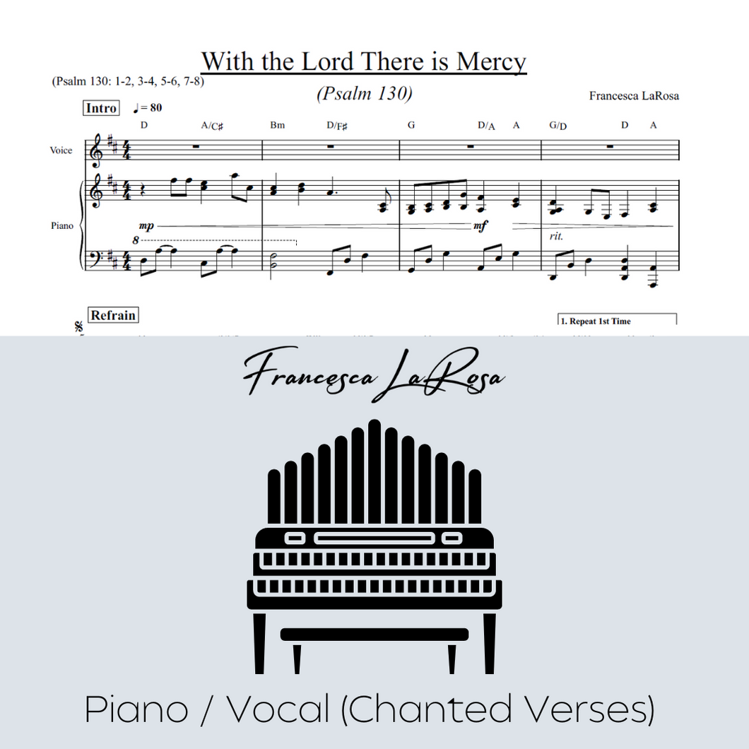 Psalm 130 - With the Lord There is Mercy (Piano / Vocal Chanted Verses)