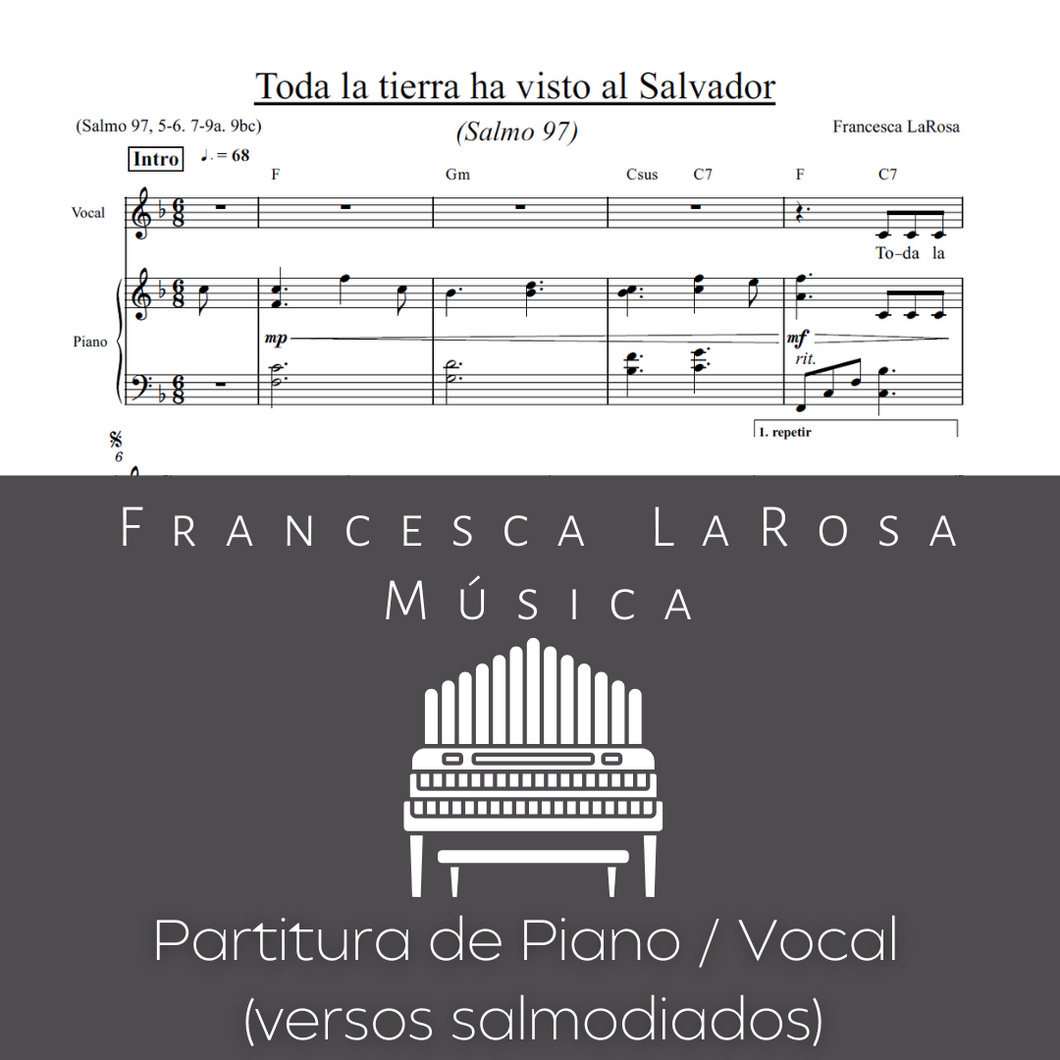 Salmo 97 - Toda la tierra ha visto al Salvador (Piano / Vocal Chanted Verses)