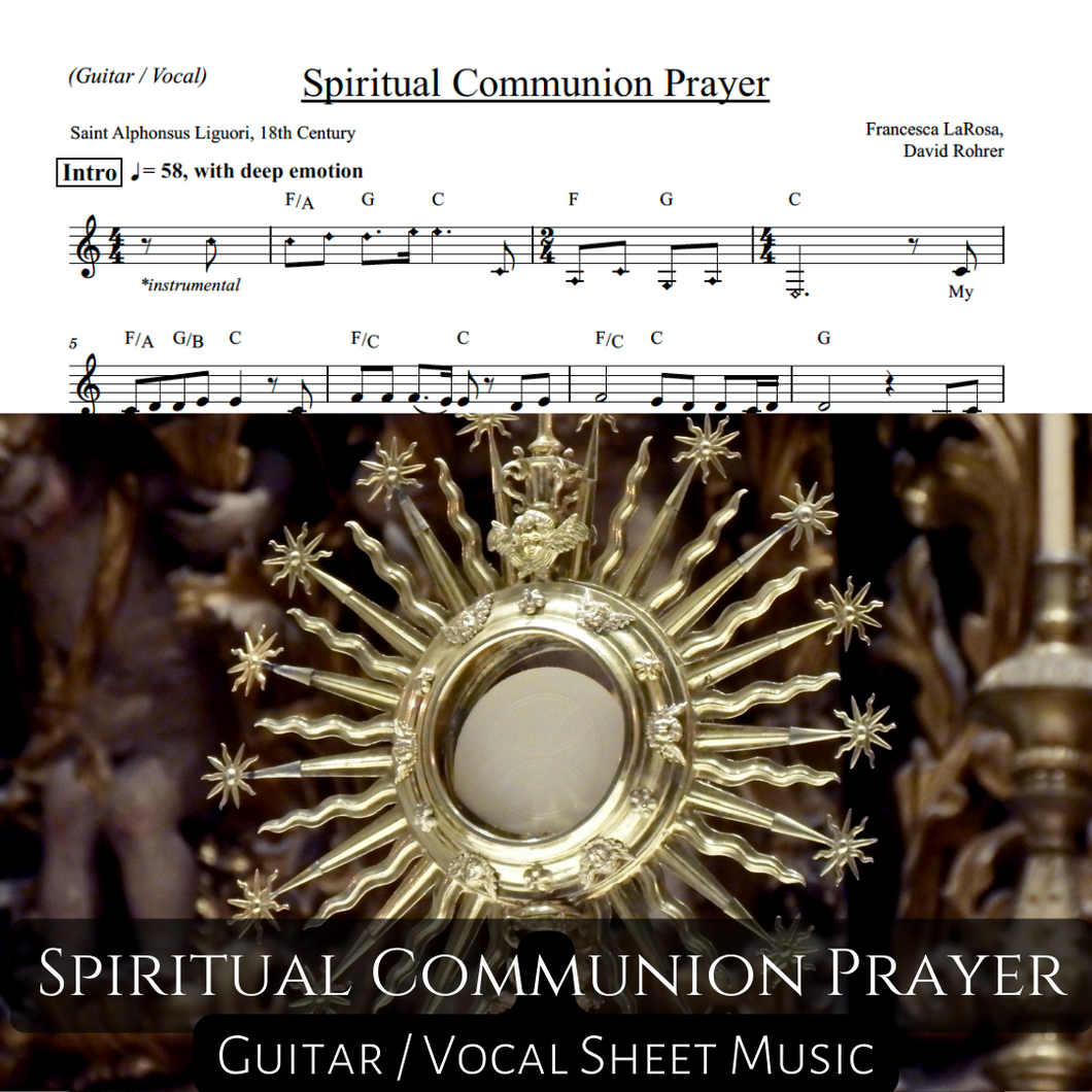 Spiritual Communion Prayer (Guitar / Vocal)
