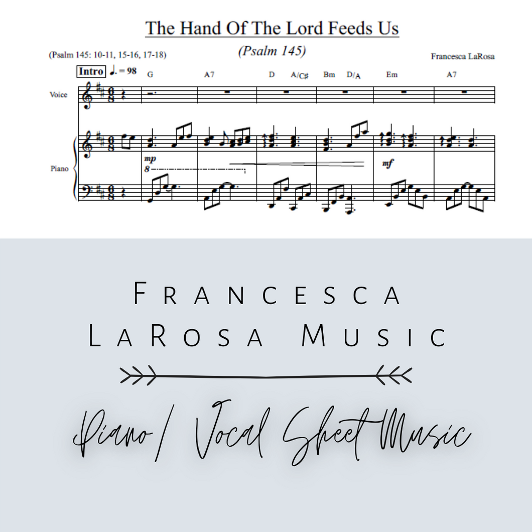 Psalm 145 - The Hand Of The Lord Feeds Us (Piano / Vocal)